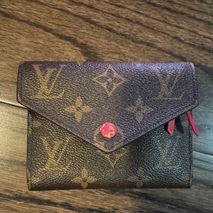 Brown and Gold Monogram Wallet